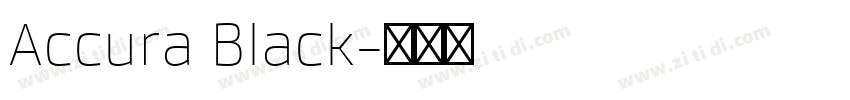 Accura Black字体转换 Accura Black字体转换